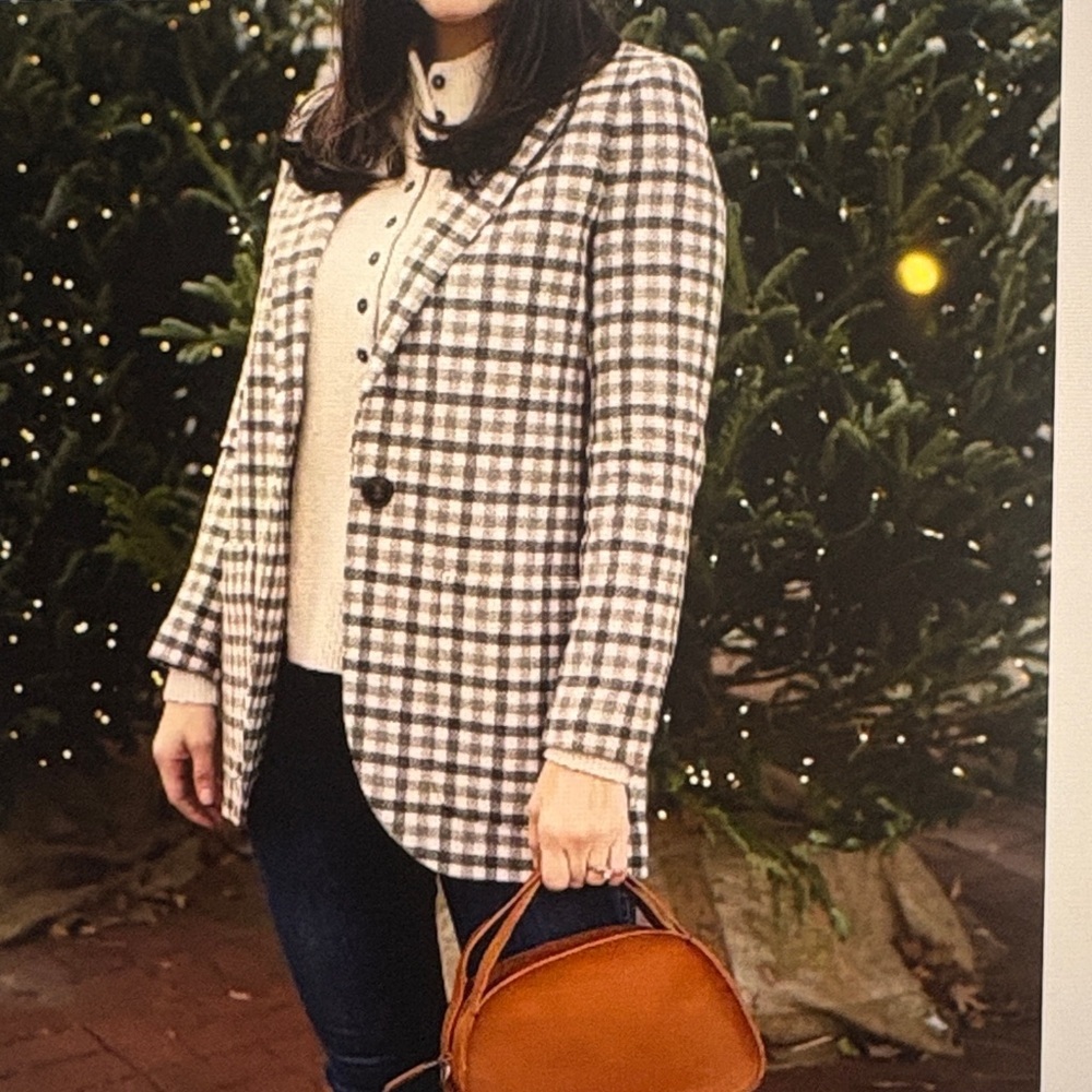 Madewell Larsen Blazer in Undyed Check XL - Picture 14 of 14